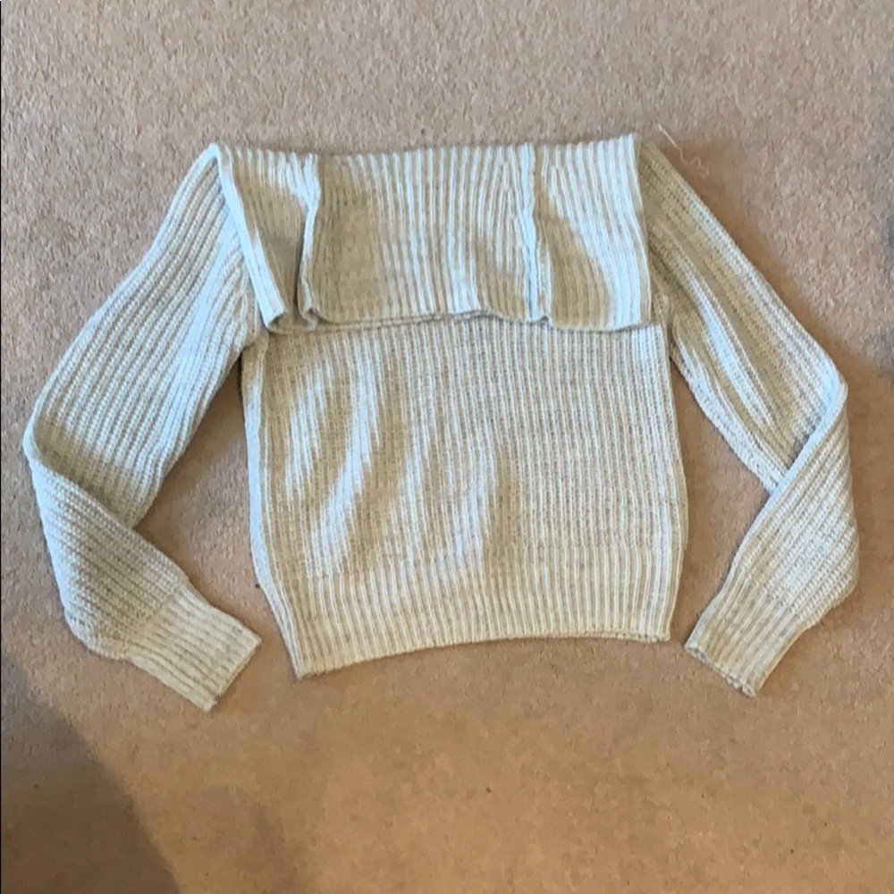 A New Day off the shoulder sweater